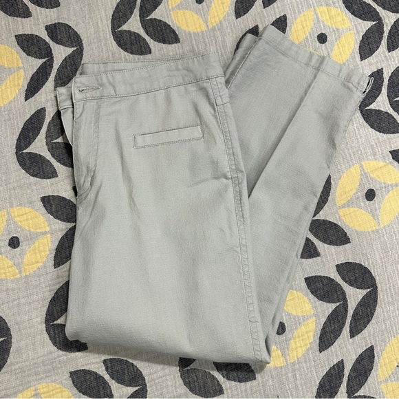 Estherbella XL gray pants, cotton/poly, crop, lightweight, spring, summer - Picture 4 of 9